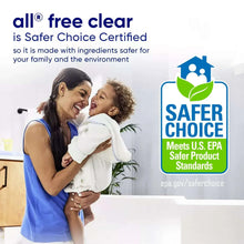 Laundry detergent bottle with Safer Choice certified badge for EPA standards
