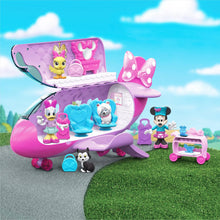 Minnie Bow-Liner jet with multiple character figures and portable accessory cart