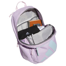 adidas Midway backpack open with main compartment and inner pockets