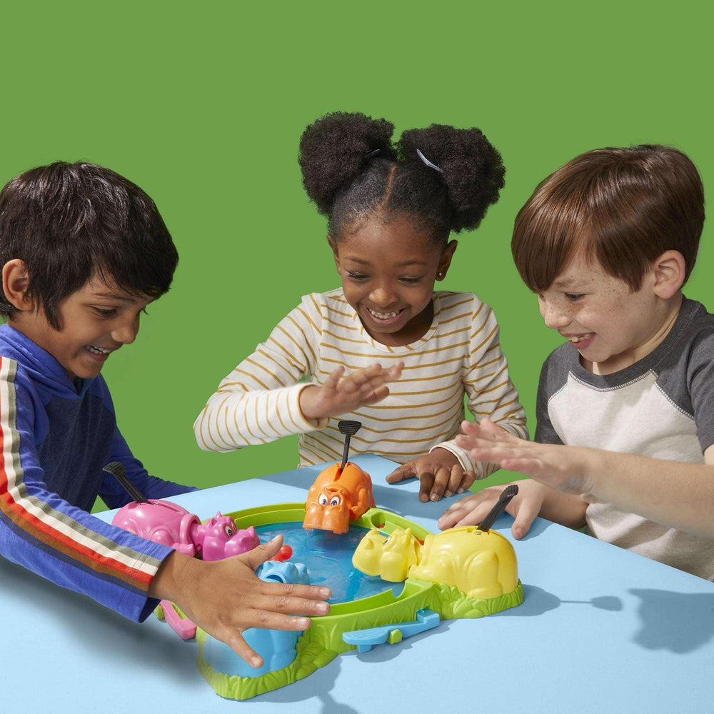 Hungry Hungry Hippos Board Game for Preschoolers, Ages 4 and up, For 2 to 4 Players, Holiday Gifts for Kids - USA MEGA SHOP
