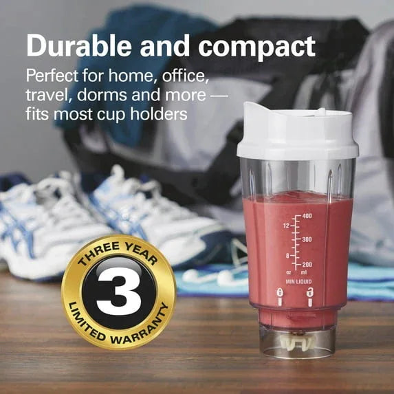 Hamilton Beach Personal Blender for Smoothies with 2 Travel Jars and Lids, White - USA MEGA SHOP