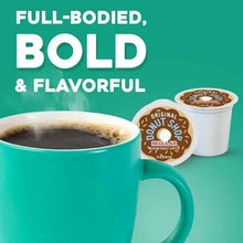 Coffee cup with crema and Regular medium roast pod graphics for Keurig
