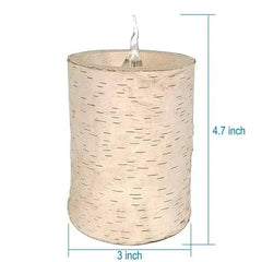 Battery Operated LED Wooden Flameless Christmas Candle, Brown, 4", by Holiday Time