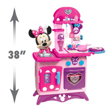 Pink Minnie kids pretend play kitchen set with 38 in height