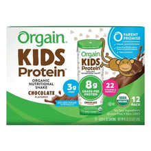 Chocolate kids protein shake carton, 8g grass-fed protein, 12-pack