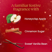 Glade Warm Apple & Spices air freshener scent notes: Honeycrisp Apple, Cinnamon Sugar, Vanilla