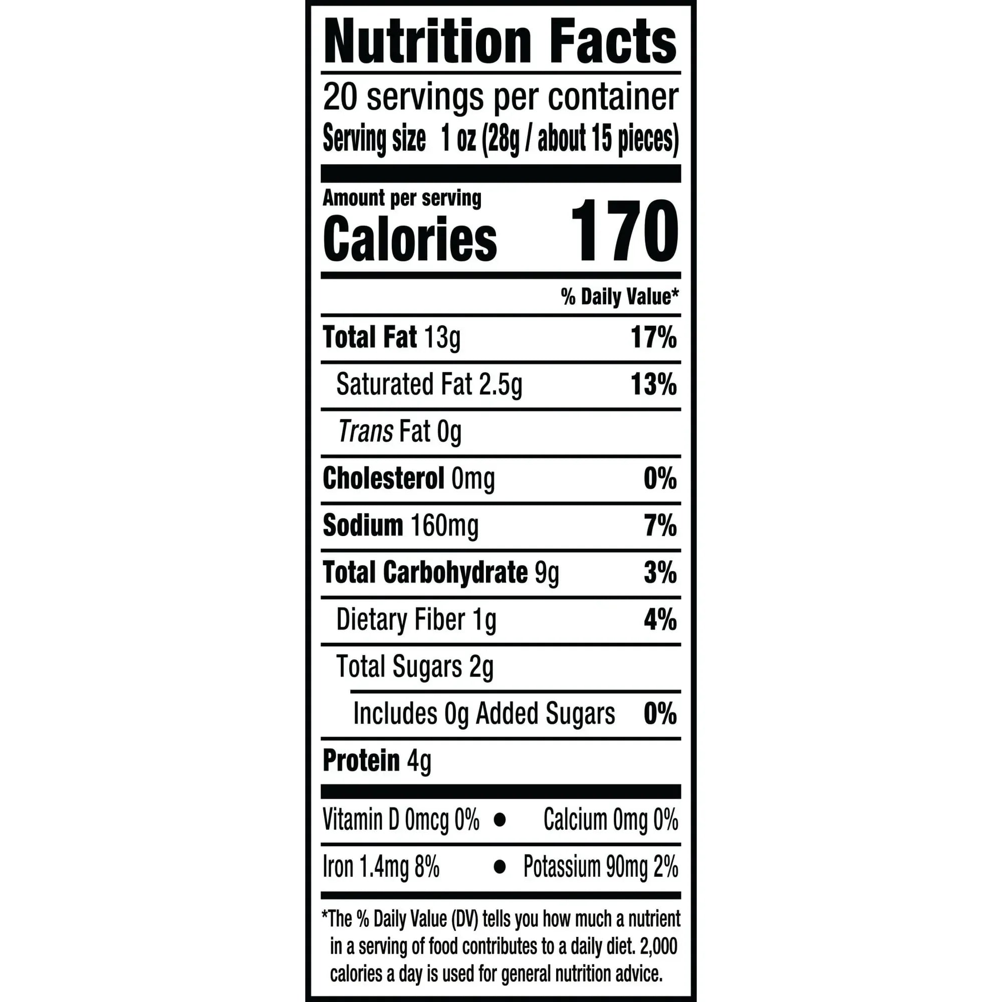 PLANTERS Whole Cashews Dill Pickle Flavored, Party Snacks, Plant Based Protein 5 oz Plastic Bag