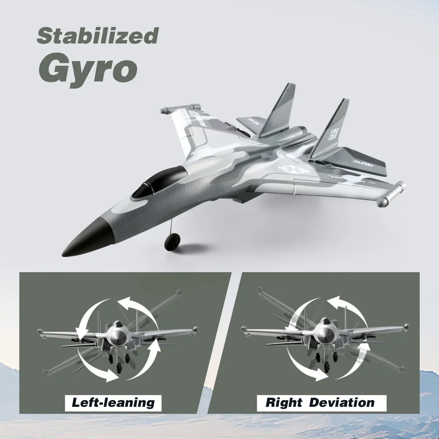 4DRC G1 RC Plane with 2 Take-off Modes, 2 Batteries and Light, 2.4GHz 4 Channel 6 Axis Gyro Stabilizer RTF Glider Remote Control Aircraft Planes Jet Fighter Toys Gift for Boys Kids Adults Beginners - USA MEGA SHOP