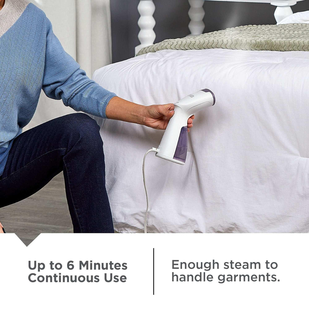 BLACK+DECKER 1000W Compact Garment Steamer with Pump Heater, Removable Water Tank, and Quick Heat-up - USA MEGA SHOP