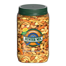 36 oz. jar of Gourmet Hunter Mix trail mix with nuts and crunchy snack pieces