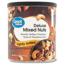 Deluxe mixed nuts canister, lightly salted assorted nuts