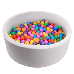Hawsaiy Foam Ocean Ball Pit for Baby Infants and Toddlers Ages 1-3, Soft Round Play Area for Indoor/Outdoor Use, No Balls Included, Gray - USA MEGA SHOP