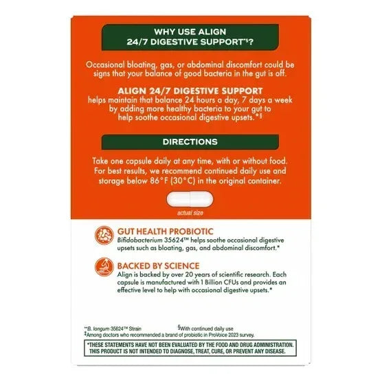 align Daily Probiotic Supplement, 84 Capsules