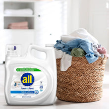 Liquid fabric softener bottle with Free Clear label, 213 loads