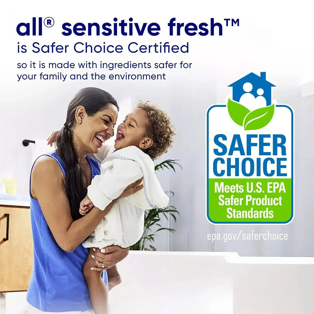 all Liquid Laundry Detergent Sensitive Fresh, Spring Breeze, 166 loads, 250 oz. - USA MEGA SHOP