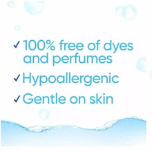 Laundry detergent benefits: 100% free of dyes and perfumes, hypoallergenic