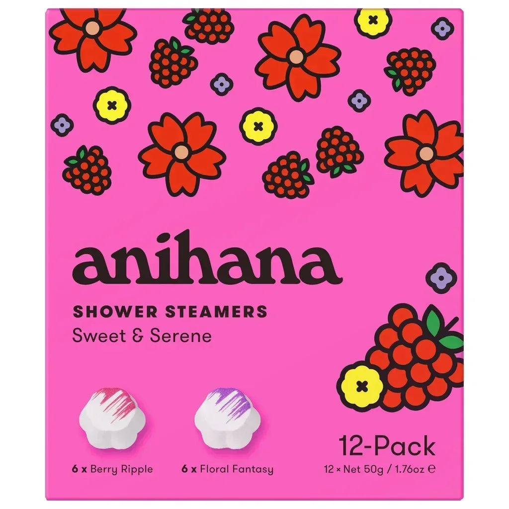 anihana Shower Steamers, 1.76 oz, 12-pack