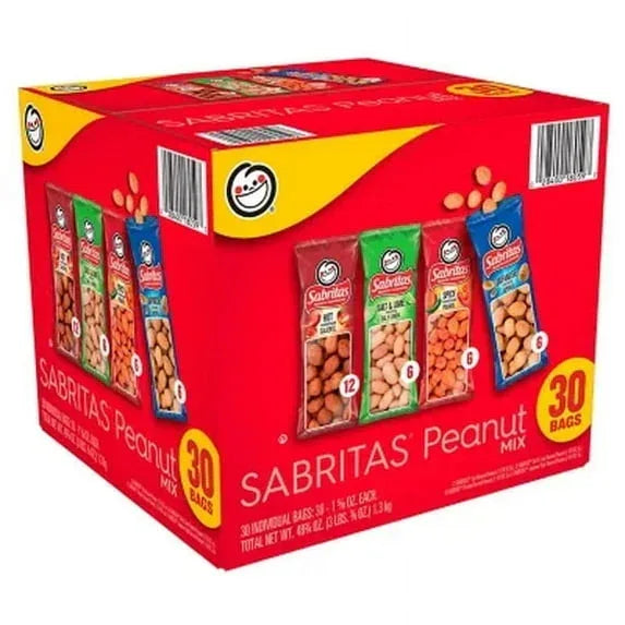 Sabritas Peanuts Variety Pack 30 Pk.