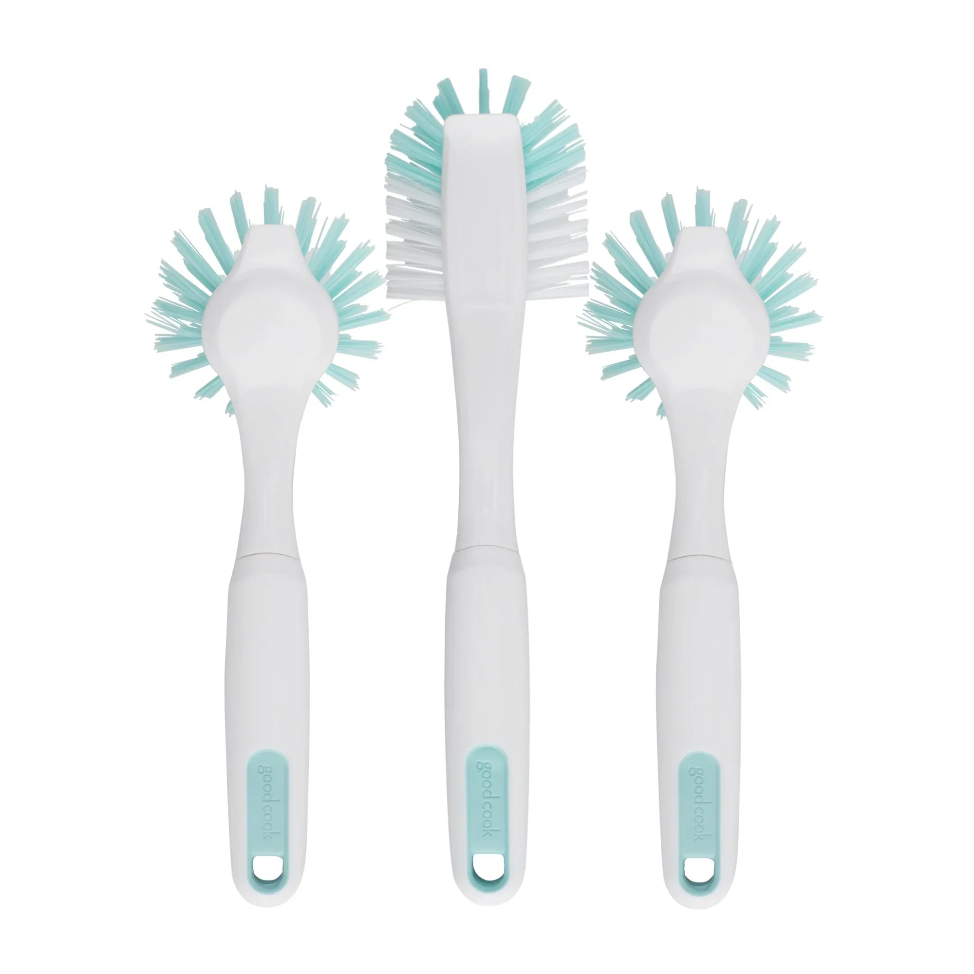 GoodCook PROfreshionals 3-Piece BPA-Free Kitchen Dish Brush Set, Teal - USA MEGA SHOP