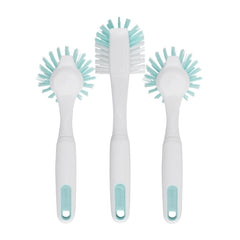GoodCook PROfreshionals 3-Piece BPA-Free Kitchen Dish Brush Set, Teal - USA MEGA SHOP