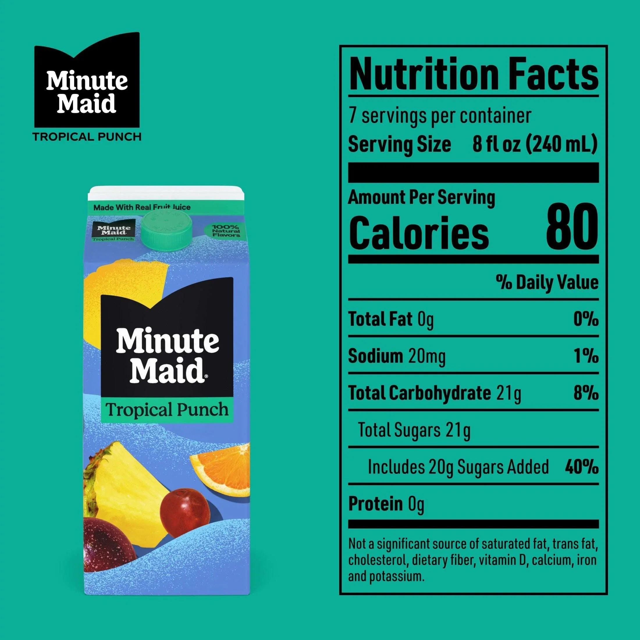 Minute Maid Tropical Punch Juice Drink Carton, 59 fl oz