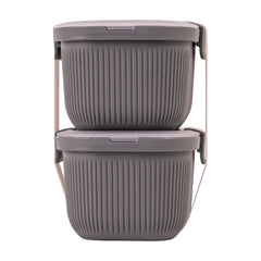 Mainstays Plastic Food Storage Bento Snack Container, Rectangle, Grey, 19oz Capacity, Made for Portable Food Storage - USA MEGA SHOP