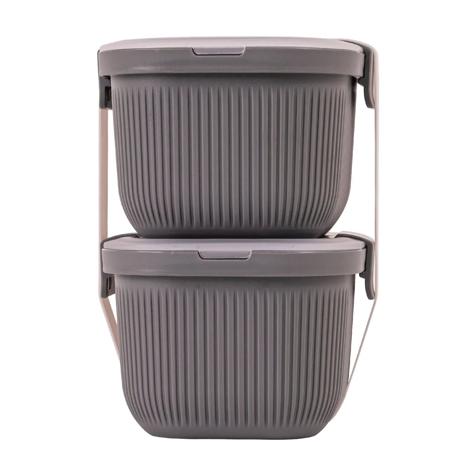 Mainstays Plastic Food Storage Bento Snack Container, Rectangle, Grey, 19oz Capacity, Made for Portable Food Storage