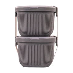 Mainstays Plastic Food Storage Bento Snack Container, Rectangle, Grey, 19oz Capacity, Made for Portable Food Storage