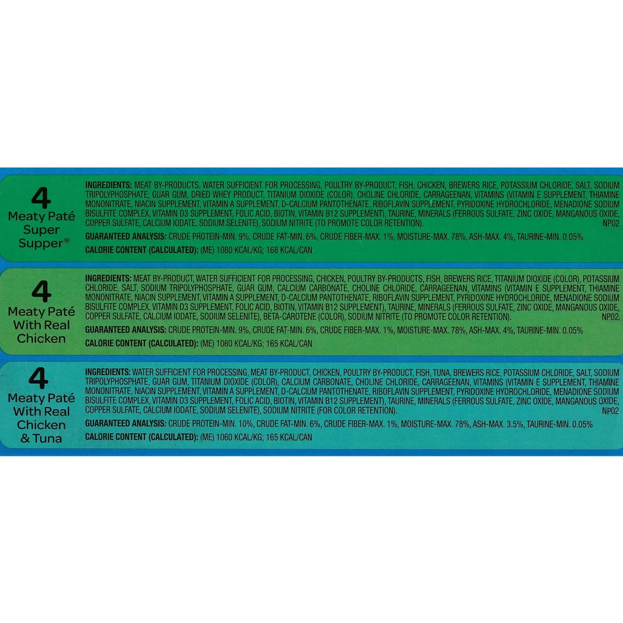 9Lives Paté Favorites Variety Pack Wet Cat Food, 5.5-Ounce Cans, 12-Count