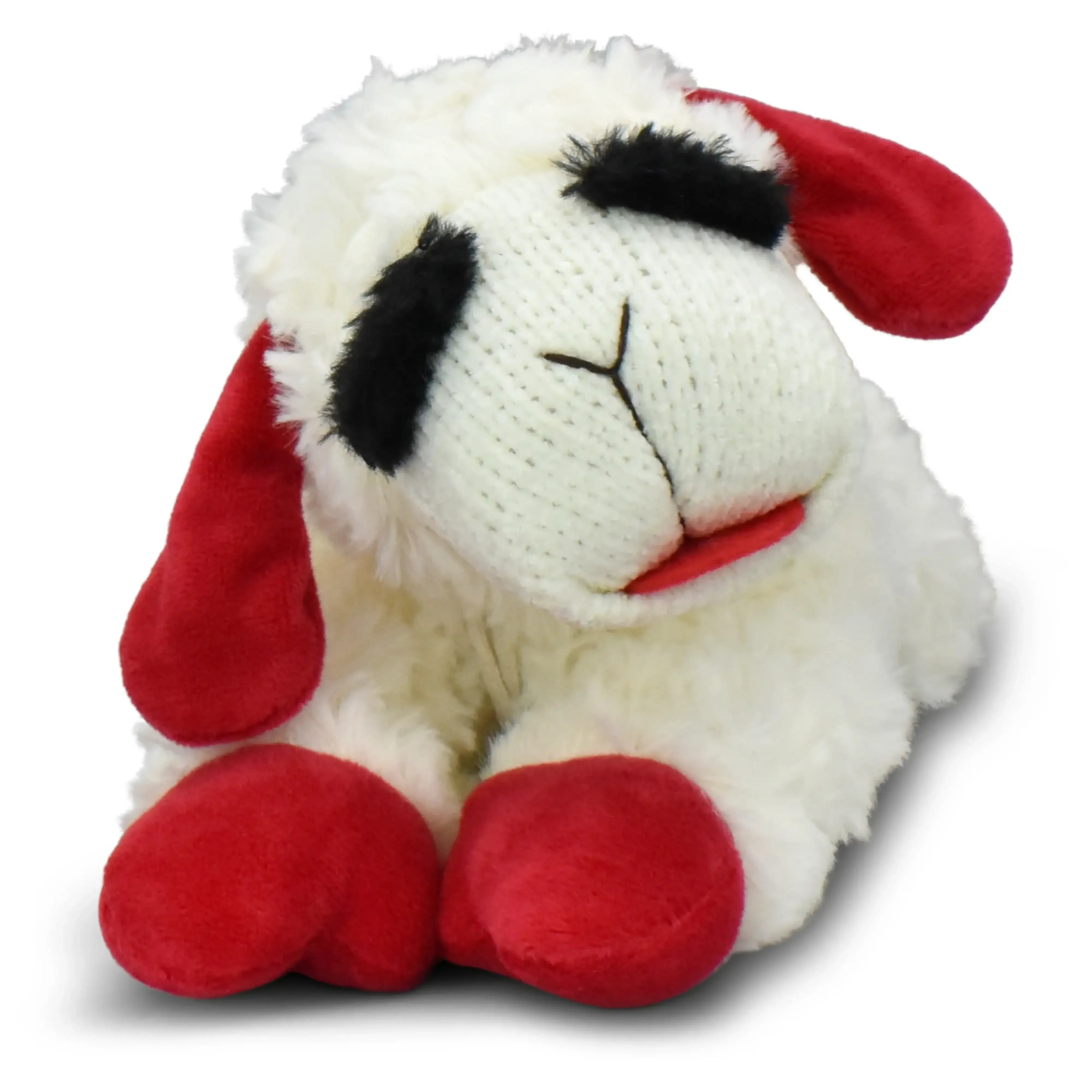 Multipet Plush Lamb Chop Dog Toy with Squeaker, Medium - USA MEGA SHOP