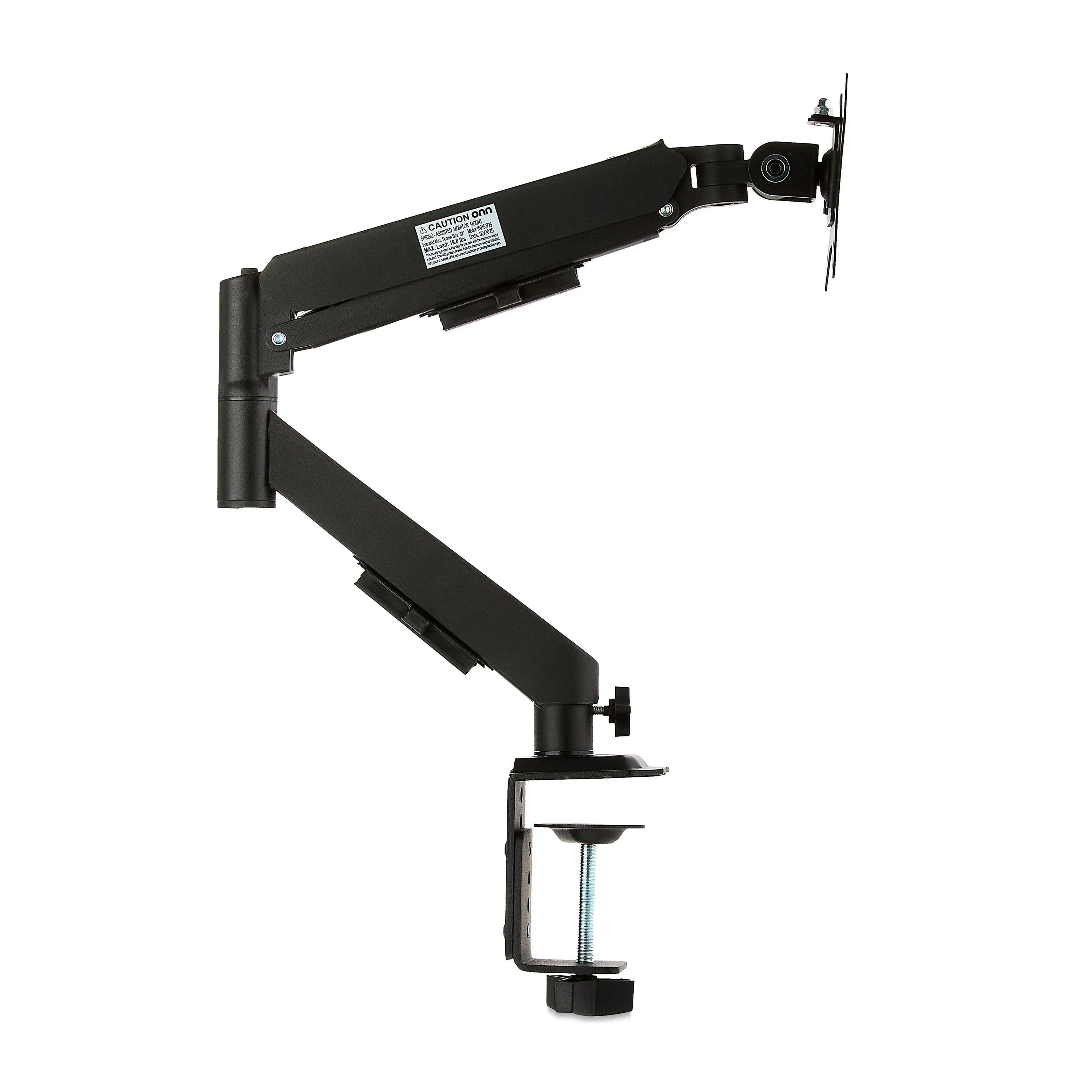 onn Spring Assisted Desk Mount for 13" to 32" Monitors/TVs, 3x Load Tested, Holds up to 19.8 lbs.