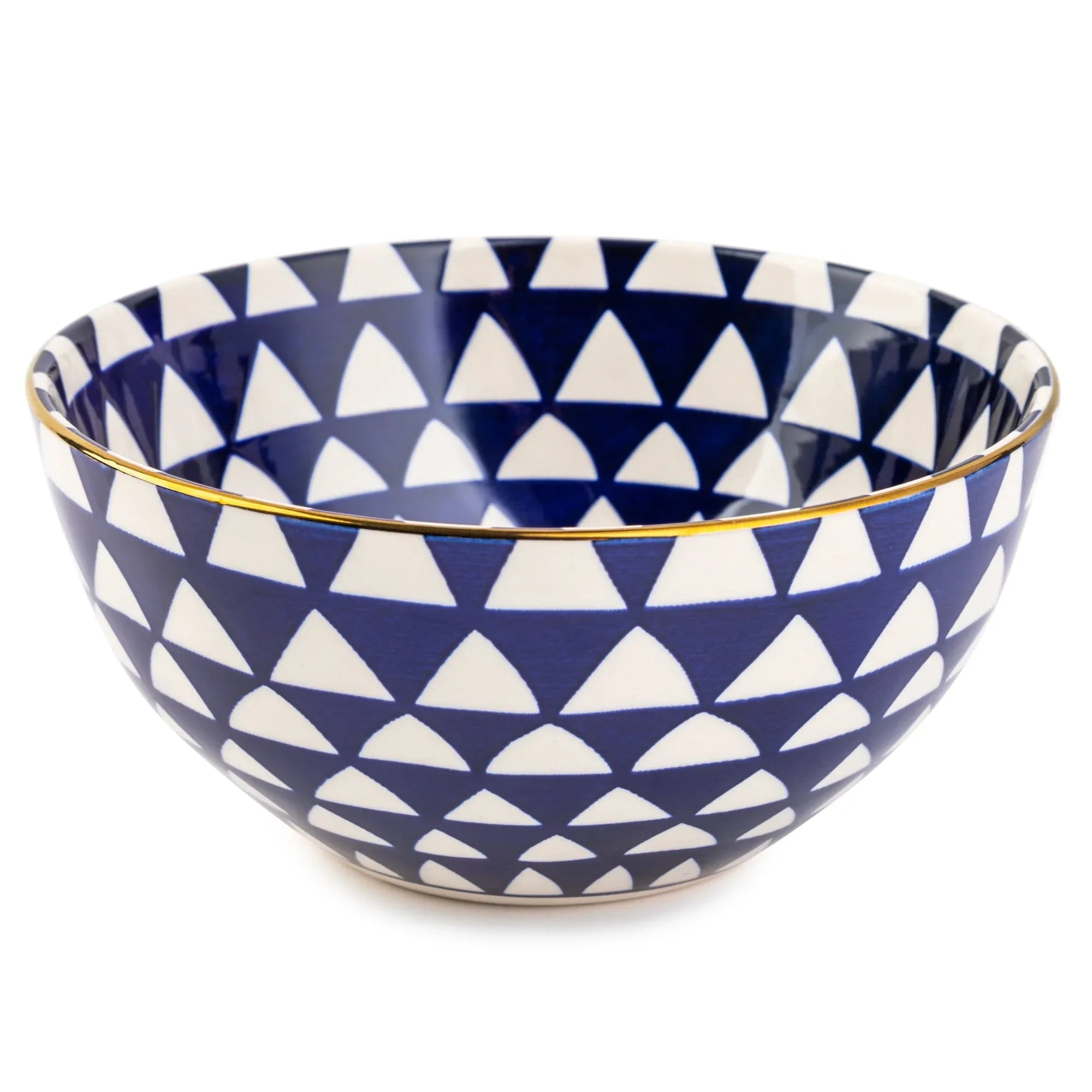 Thyme & Table Medallion 12-Piece Ceramic Dinnerware Set Blue - USA MEGA SHOP