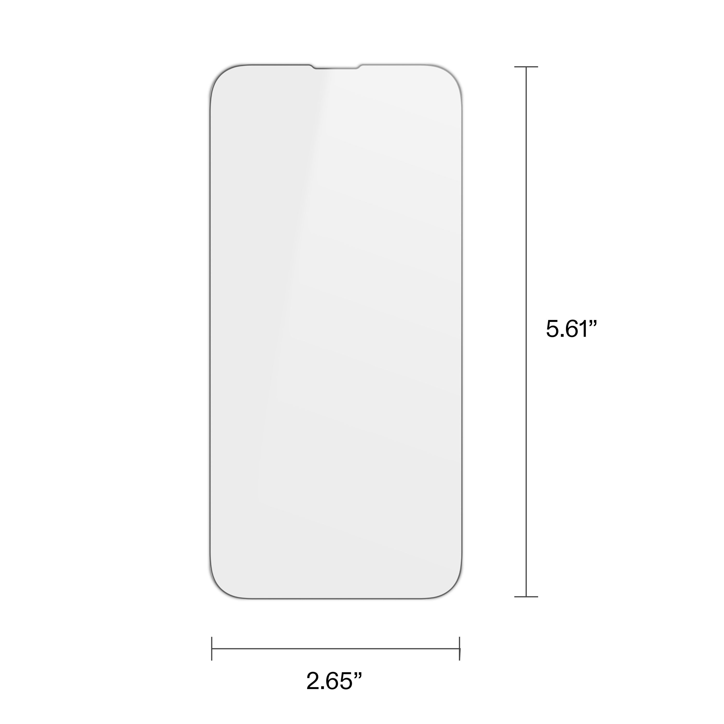 onn Corning Glass Screen Protector for iPhoneÂ® 17e / 16e / 14 / 13 / 13 Pro, Made with Durable Glass by Corningâ„¢ for Ultimate Protection, with Easy Application Tray