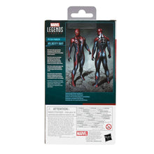 Marvel Legends Spider-Man Velocity Suit action figure retail packaging back panel