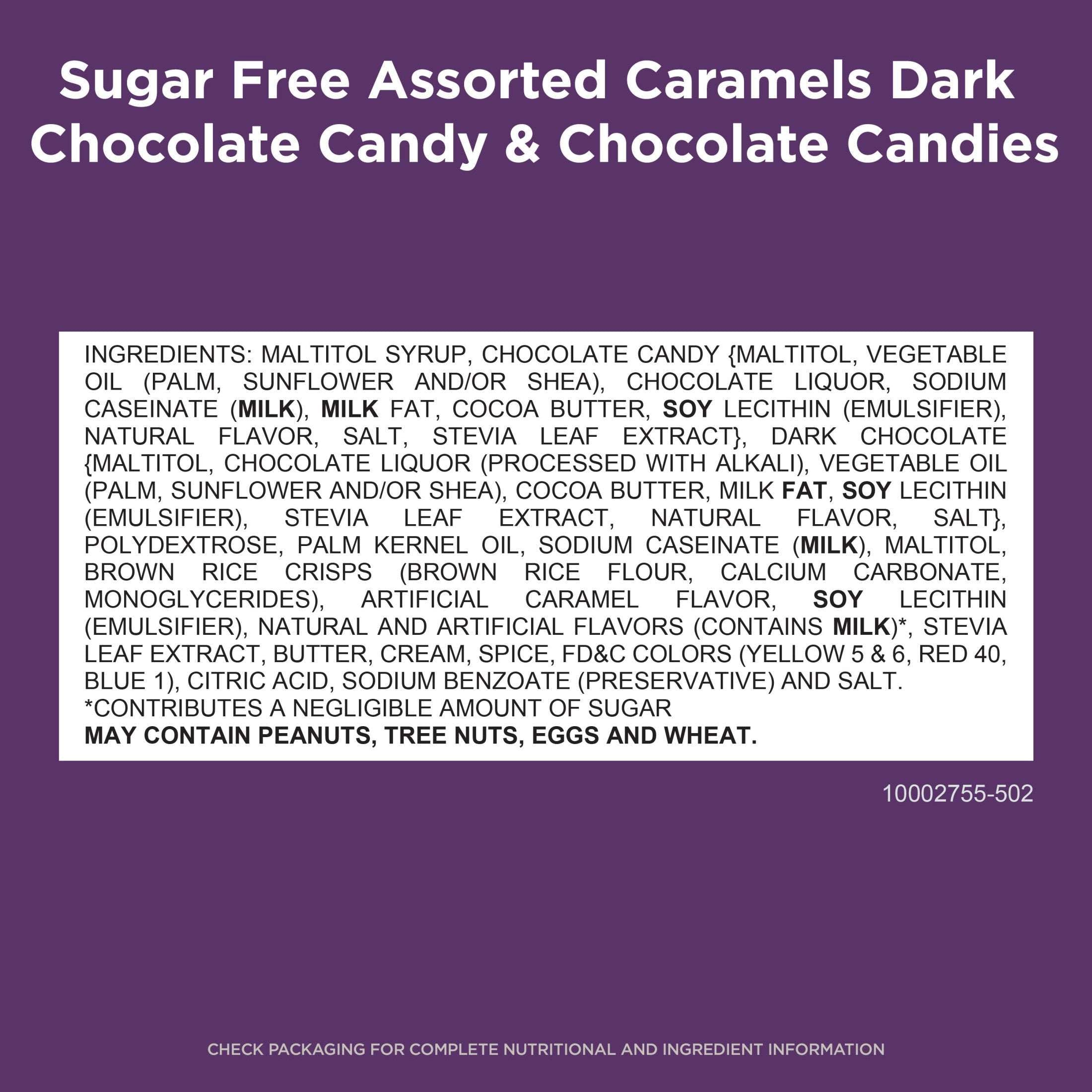 RUSSELL STOVER Sugar Free Assorted Caramels in Chocolate Candy, 15.3 oz. bag