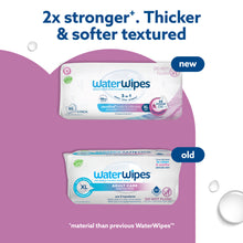 WaterWipes wipes 3-pack showing thicker, stronger textured XL, front package