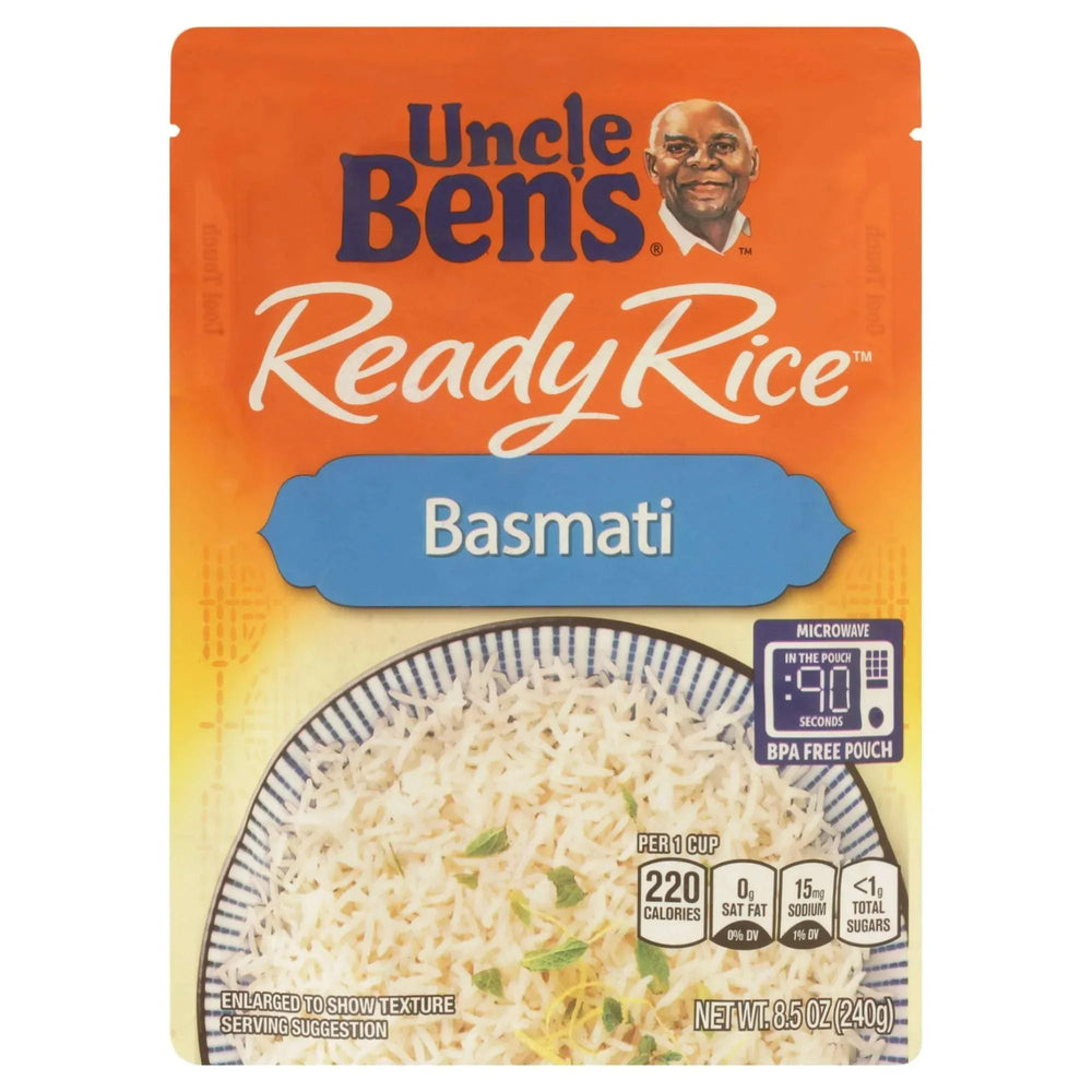 Uncle Ben's Ready Rice Basmati Rice, 8.5 oz SIDE - USA MEGA SHOP