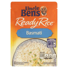 Uncle Ben's Ready Rice basmati microwavable pouch with rice bowl graphic, 8.5 oz.