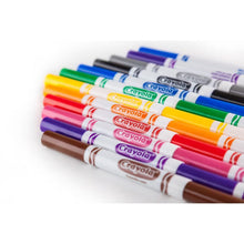 Stack of broad line markers with assorted colored tips