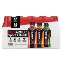 Variety sports drink multipack box with 20 bottles, 16 oz each, BODYARMOR