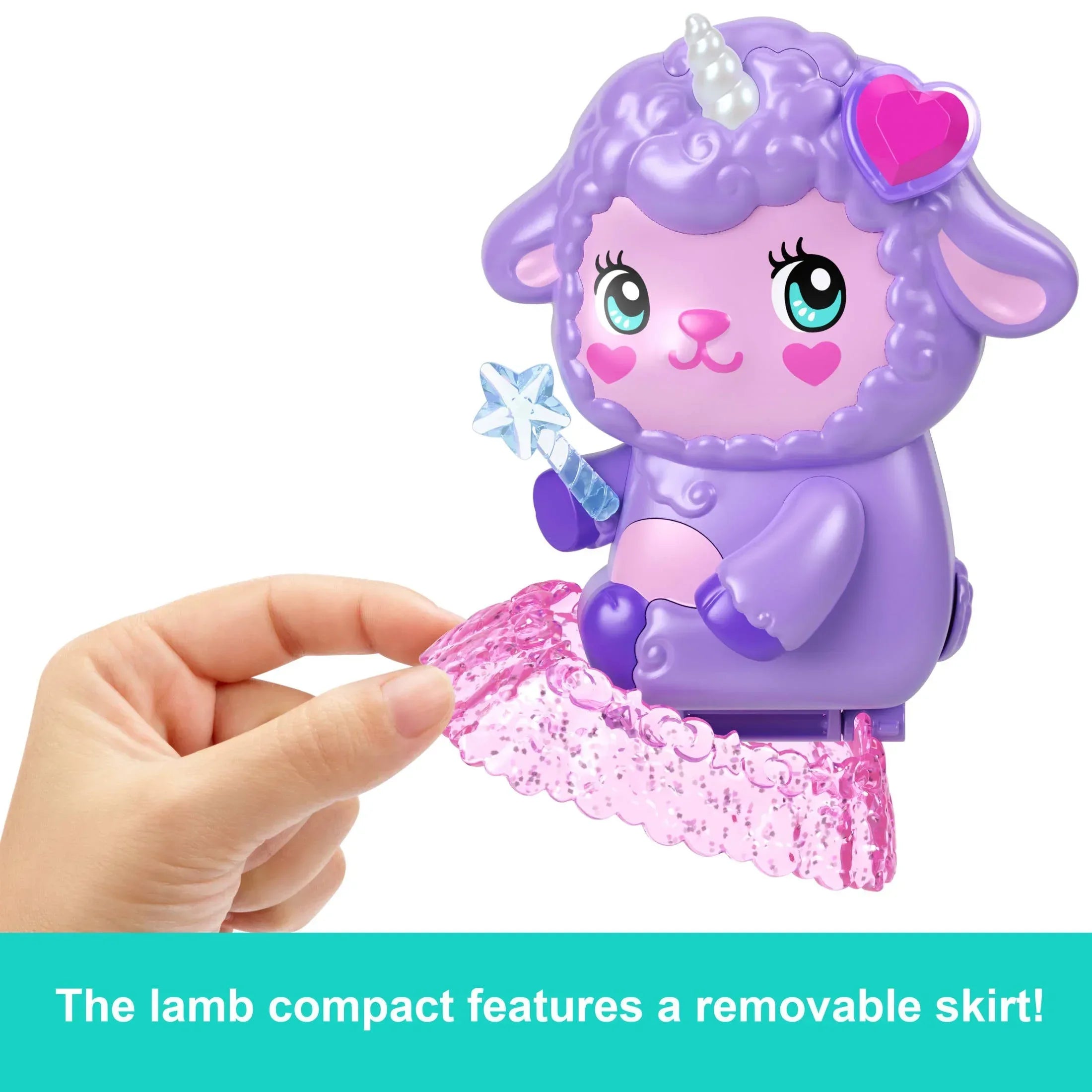 Polly Pocket Cozy Dreamland Lamb Compact Playset with 1 Micro Doll and Pet Unicorn, Travel Toy with Food & Styling Accessories - USA MEGA SHOP