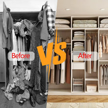 Black wall-mounted closet rod brackets on shelving with multiple U-shaped hooks