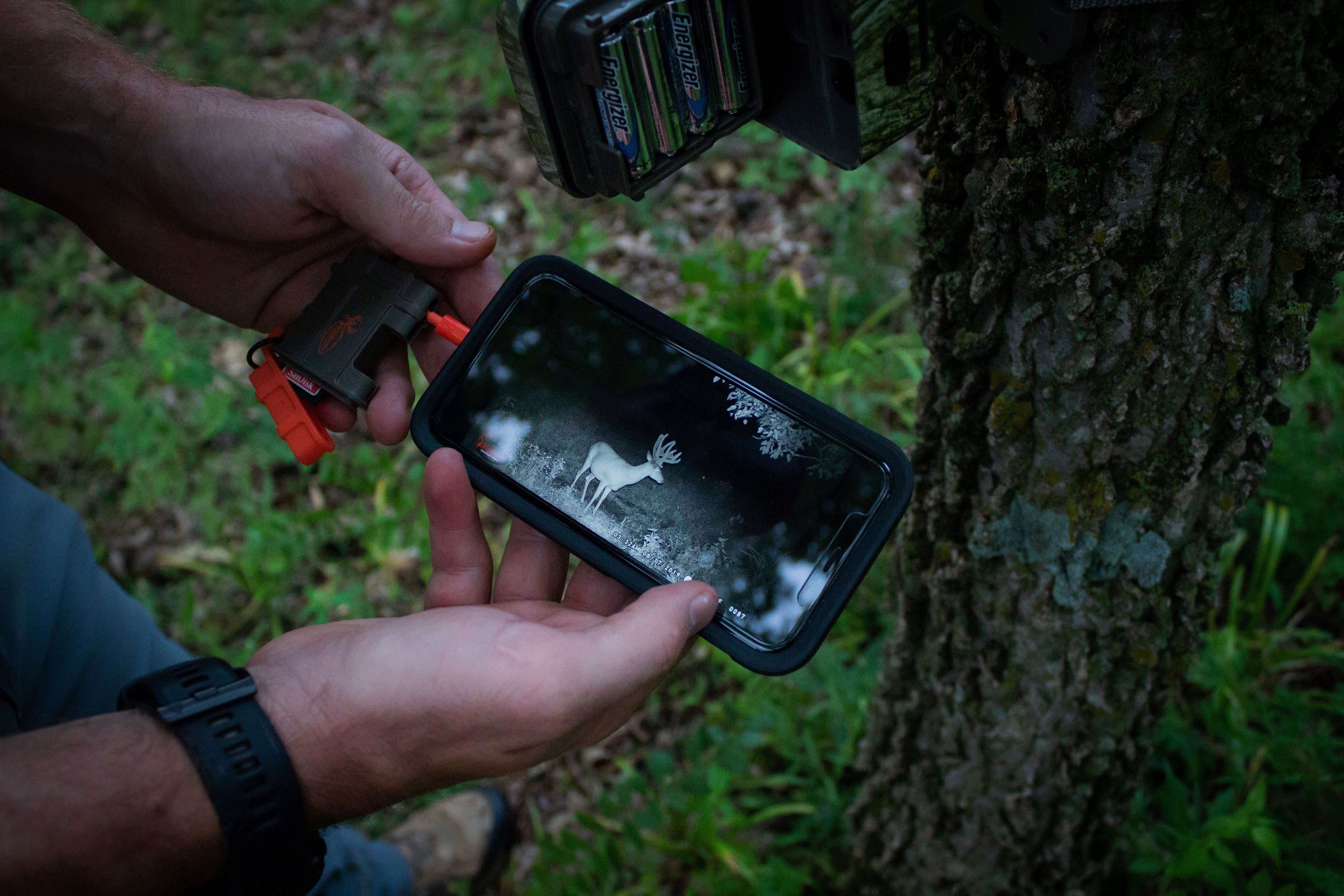 Wildgame Innovations SD Card Reader Compatible with Apple Devices | Compact Memory Card Reader for Smartphone | Trail Camera Accessory for Viewing Photos & Videos