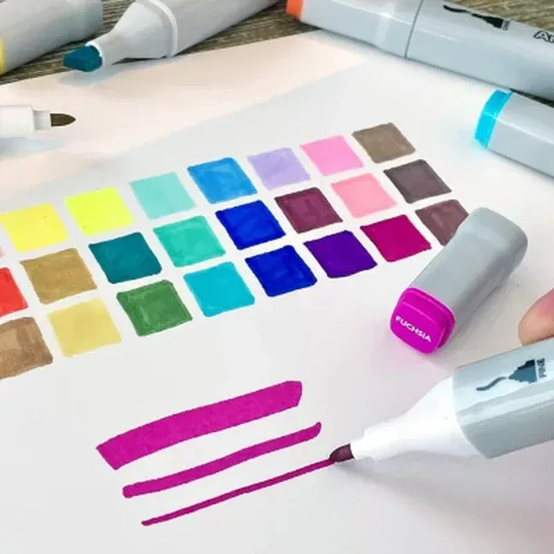 Artskills Dual-Tip Blendable Alcohol Marker Set, 30-Count