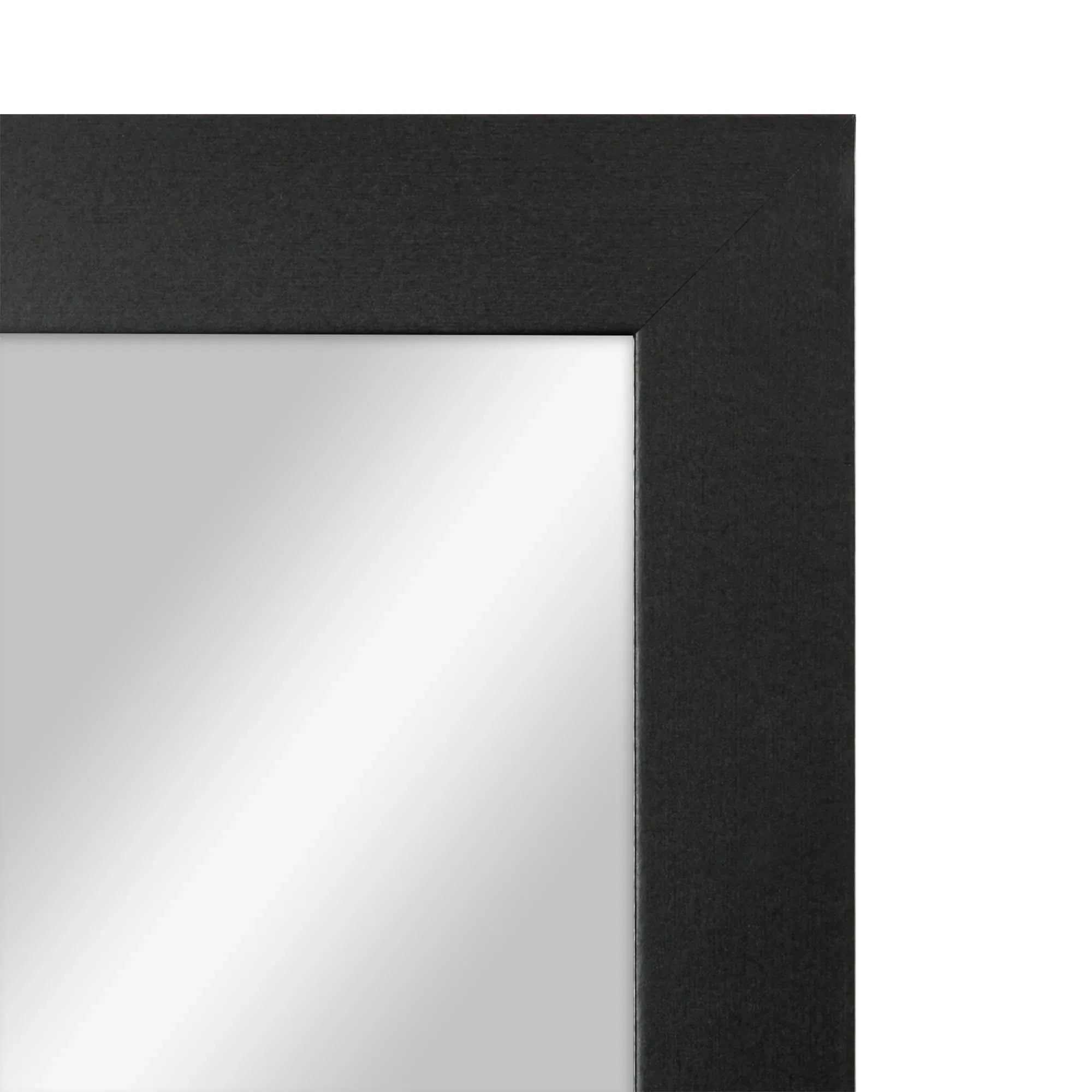 Mainstays Over-the-Door Rectangular Mirror, Black, 14" x 50"