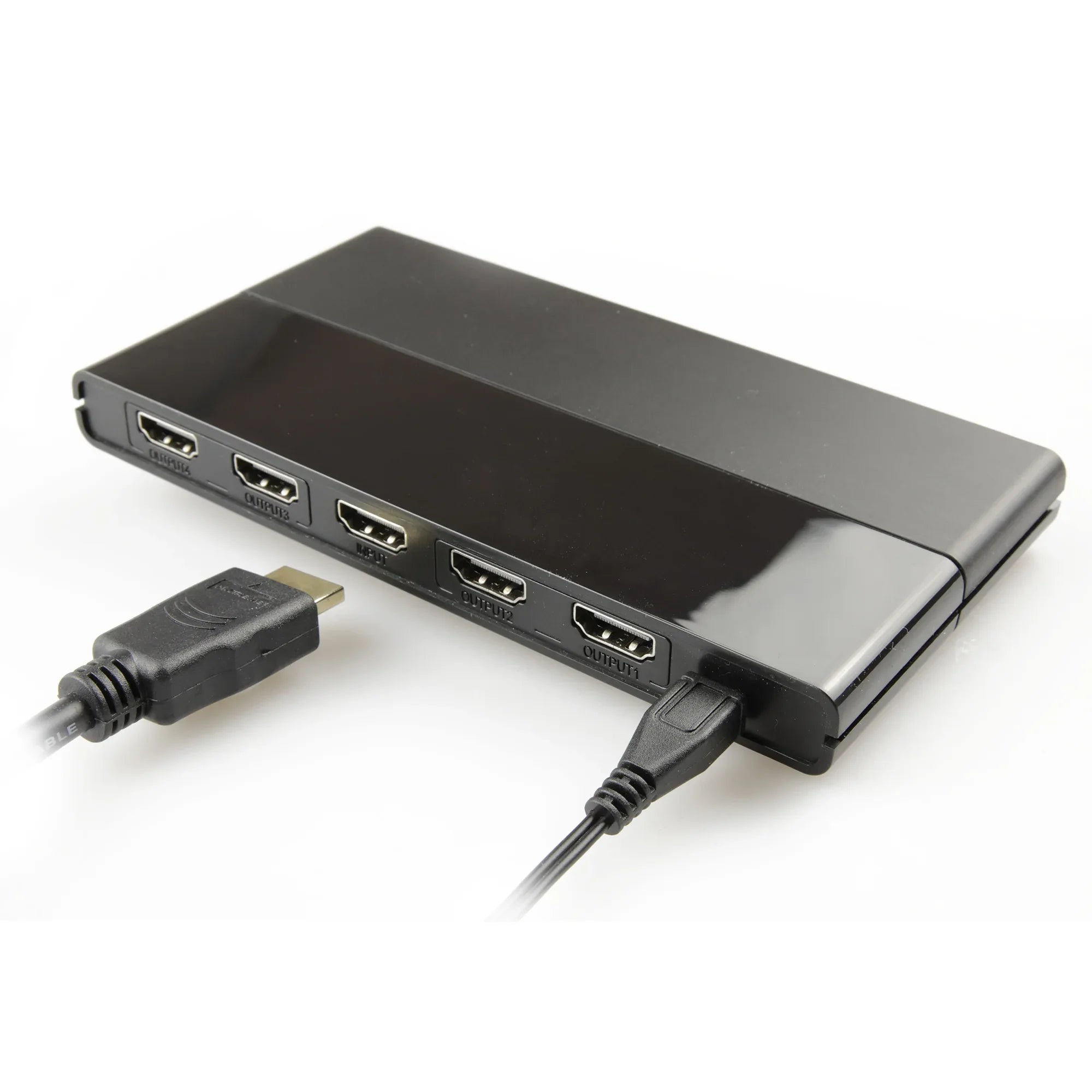 onn HDMI 4-Way Splitter, Black