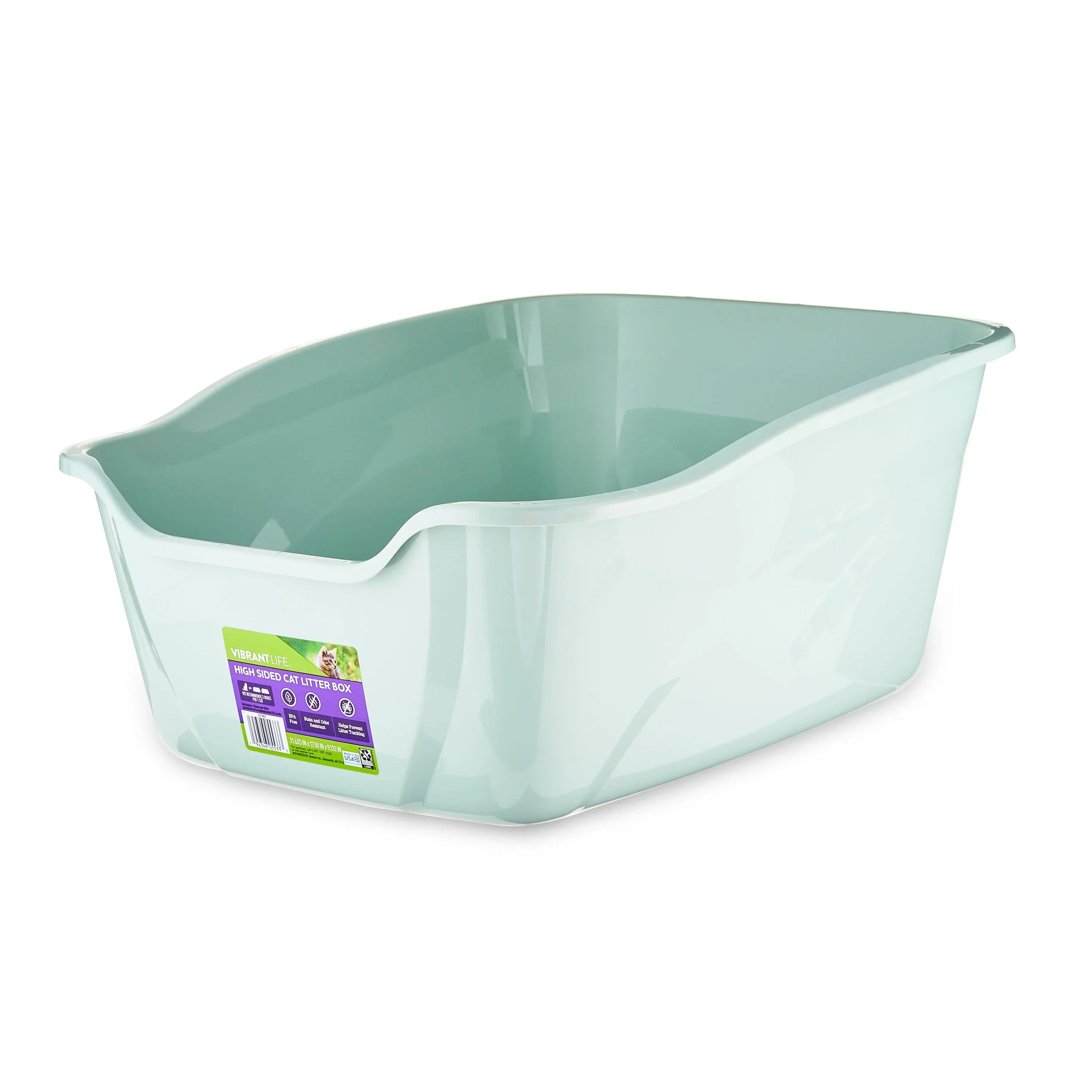 Vibrant Life High Sided Open Cat Litter Box - USA MEGA SHOP