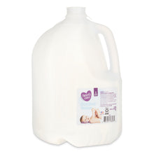 1-gallon distilled water jug with molded side handle and front label