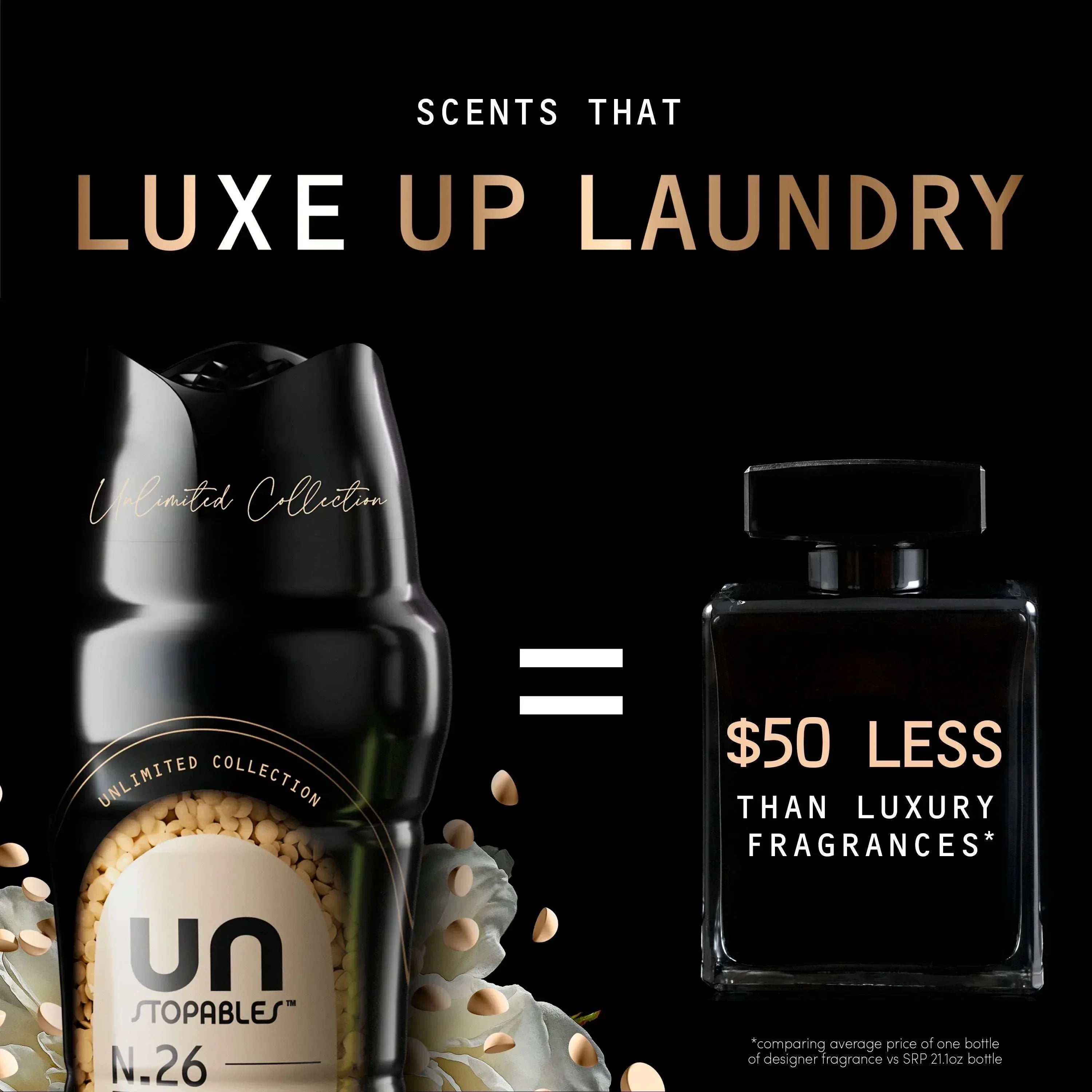 Downy Unstopables Unlimited Collection In-Wash Laundry Scent Booster Beads, N.26 Scent, 4.8 oz