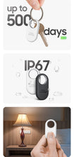 Black SmartTag2 key finder tag with key ring and keys